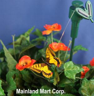 solar powered fluttering butterfly