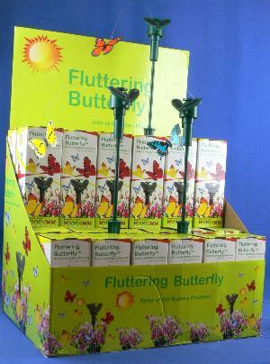solar power fluttering butterflies