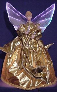 wholesale fiber optic tree top angel